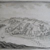 Two views of Chepstow, Monmouthshire, By or after B Lens c. 1770-1830